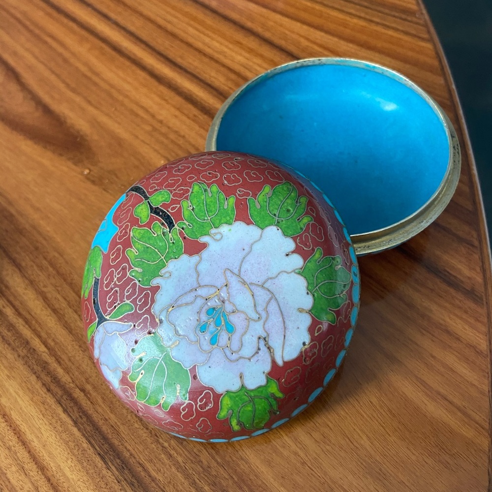 Cloisonné Dish with Lid